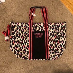 Victoria’s Secret cheetah tote bag